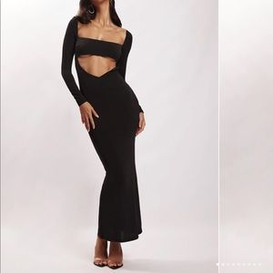 MESHKI BLACK MAXI DRESS